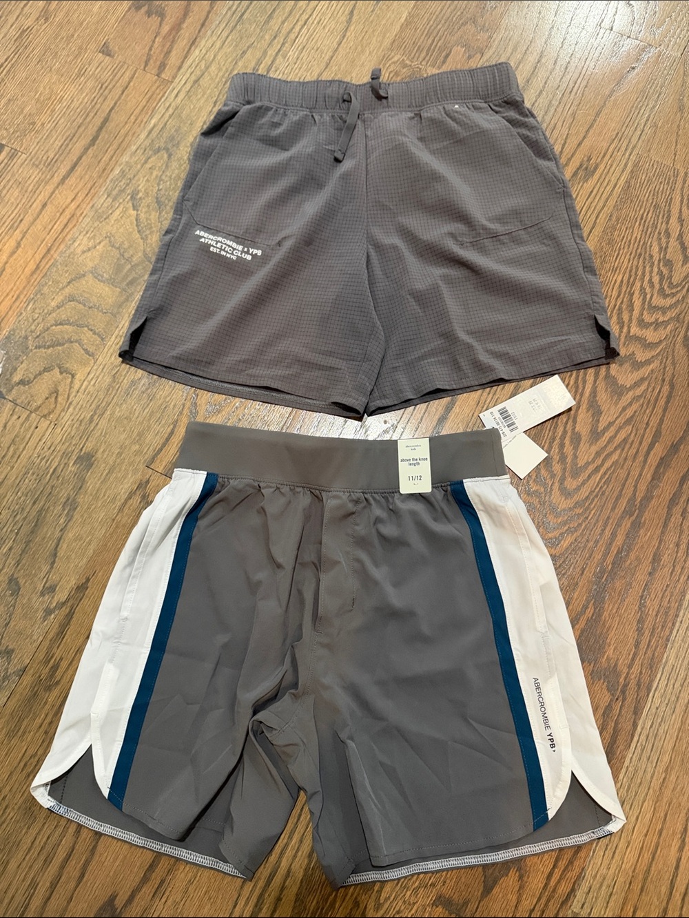 Abercrombie Youth Gray Athletic Shorts - Lightweight Performance (size 11/12)